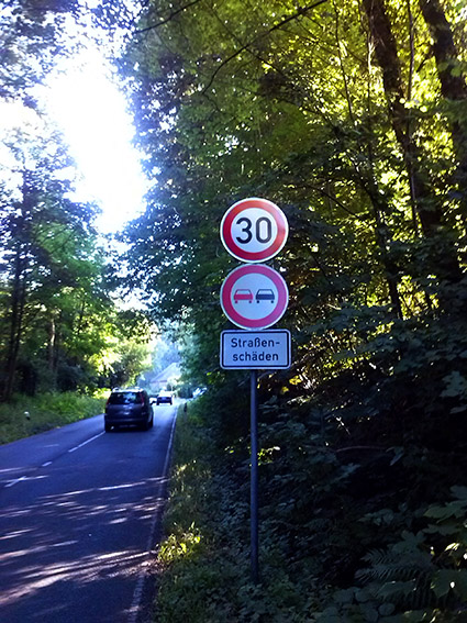 Fast 4 km mit 30 km/h.